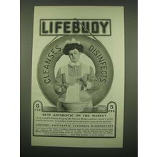 1902 Lifebuoy Soap Ad - Lifebuoy Cleanses Disinfects