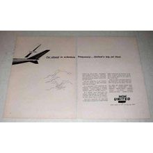 1962 United Air Lines Ad - Far Ahead in Schedule