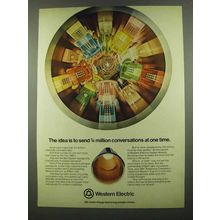 1974 Western Electric Ad - 1/4 Million Conversations
