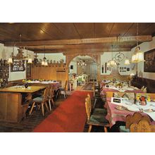 Bauernstube Hotel Junterwirt Restaurant German Postcard