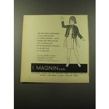 1960 I. Magnin Fashion by Florence Eiseman Ad - For very young fashionables