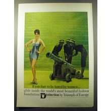 1960 Triumph of Europe Distinction Foundations Advertisement - dare to be hated