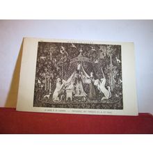 LA DAME A LA LICORNE. FRENCH TAPESTRY, MUSEE DE CLUNY, FRANCE unused postcard =