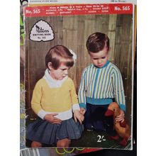 vintage patons knitting pattern book #565