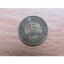 British Honduras 1945 5 Cents Coin