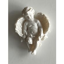 FRIDGE MAGNET - WHITE CHERUB