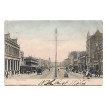 Postcard South Africa Durban West Street scene shops undivided 1912 Transvaal