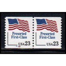 2605v 23c U.S. Flag Very Fine MNH CNP Left A222 Thick 2 PA1418