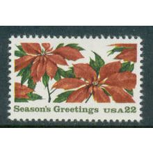2166 22c Poinsettia Plants Fine MNH MA2028