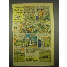 1969 Lee Leens Pants Ad - Jim Driscoll, Race to Danger