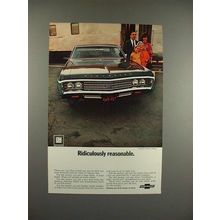 1969 Impala Custom Coupe Car Ad - Reasonable!