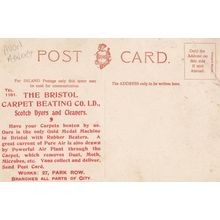 Bristol Park Row Carpet Cleaners Scotch Dyers Advertising Postcard
