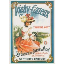 Vichy Gazeux Sparkling Alcoholic Drink French Advertising Postcard