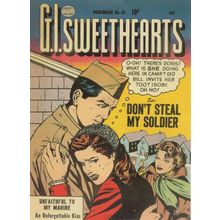 GI Sweethearts 1950s Military Love Comic Dont Steal My Soldier Postcard