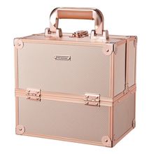 FRENESSA Makeup Train Case Makeup Case Travel Cosmetic Box Organizer Portable Ma