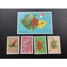 ICOLLECTZONE US Palau 414-419 Flower Set XF NH (A500a)