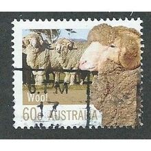 AUS 2012 60c 'FARMING - WOOL '(PERF 14.5 X 14) FINE USED (EBID36-381)