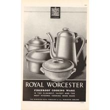 worcester royal porcelain company ltd 1947 cooking ware vintage ad
