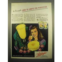 1945 Libby's Pineapple Juice, Sliced Pineapple Ad - For Perfection