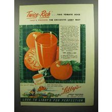 1945 Libby's Tomato Juice Ad
