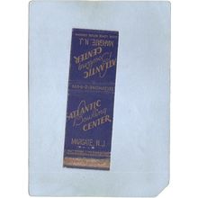 New Jersey Margate Matchcover Atlantic Bowling Center~3276