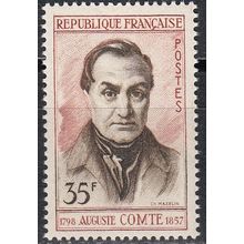 France 1957 Michel 1156 Neuf ** Cote (2008) 0.50 € Auguste Comte