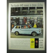 1959 Austin A40 Car Ad - Moves in Dress Circles