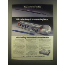 1985 Crest Tartar Control Toothpaste Ad - This Removes