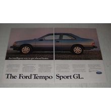 1985 Ford Tempo Sport GL Ad - An intelligent way to get ahead faster