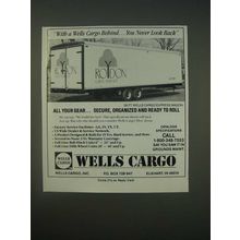 1989 Wells Cargo 28Ft. Express Wagon Ad - With a Wells Cargo Behind