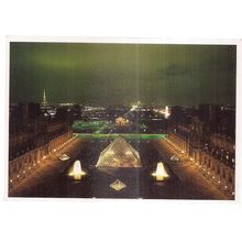 PYRAMIDE, LOUVRE MUSEUM unused postcard musee du louvre paris =