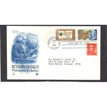 FDC Art Craft 1690 1040 1140 Franklin (Cachet-Typed/A) CV41801
