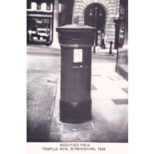 Temple Row Birmingham Letter Pillar Box Royal Mail Postcard