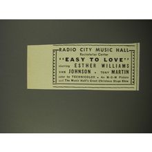 1954 Easy to Love Movie Ad - Radio City Music Hall Rockefeller Center