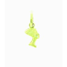 New 14K Yellow Gold Double Sided 3D Egyptian CLEOPATRA Pendant Charm 16x6mm