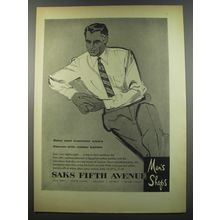 1955 Saks Fifth Avenue Fashion Ad - Saks' cool customer wears