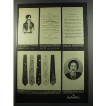 1955 Countess Mara Ties Ad - The art of tying the Cravat