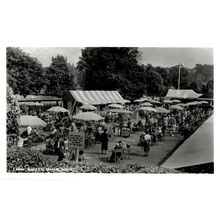 Lawn Buffet Vendors Wimbledon Tennis Vintage Real Photo Postcard