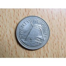 Barbados 1996 25 Cents Coin