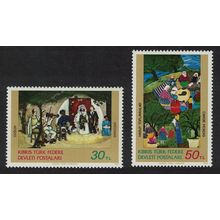 Turkish Cyprus Paintings Art 1st series 2v 1982 MNH SG#127-128