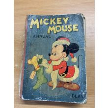 1946 WALT DISNEY "MICKEY MOUSE ANNUAL" ILLUSTRATED HARDBACK BOOK (P4)