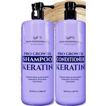 Dead Sea Collection Pro Growth KERATIN Shampoo 2 PACK