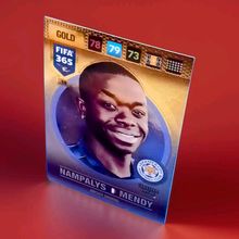 2016-17 Panini Adrenalyn XL FIFA 365 MENDY Gold Impact Signing #19