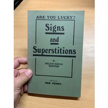 "SIGNS & SUPERSTITIONS" HELEN SOUTER REPRINT OF VINTAGE PAPERBACK BOOK (LL)