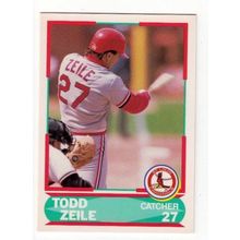 1990 Score Young Superstars Todd Zeile RC rookie card #1 – Cardinals