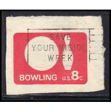 Used U563 8c Bowling Very Fine Cut Square Z2948