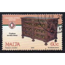 Malta 2002 Antique Maltese Furniture - 17th Century Chest of Drawers 60c Used