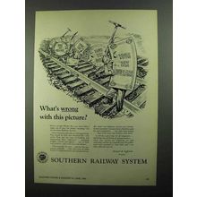 1950 Southern Railway System Ad - What's Wrong