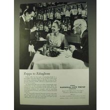 1959 First National City Trust Company Ad - Zuppa