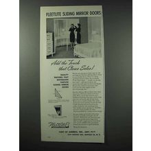 1959 Fleetlite Sliding Mirror Doors Ad - Add the Touch